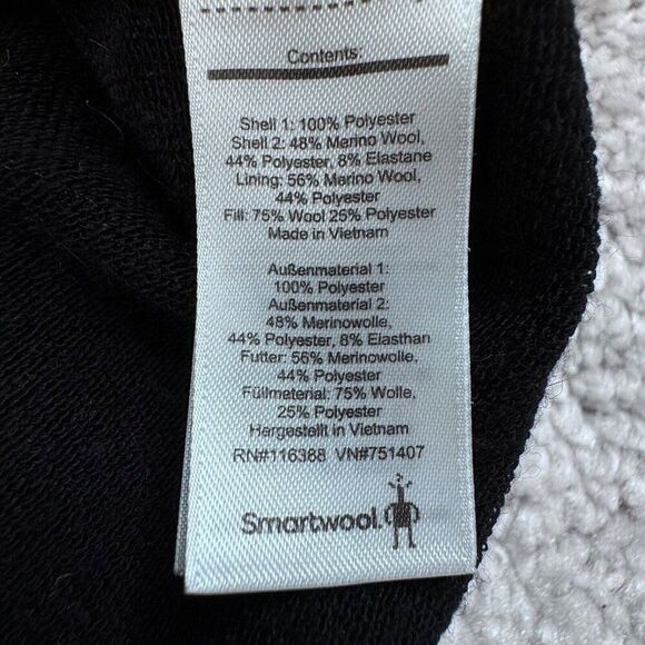 Smartwool Mens XL Propulsion 60 Hybrid 1/2 Zip Pullover Jacket Silver Gray - Picture 5 of 10